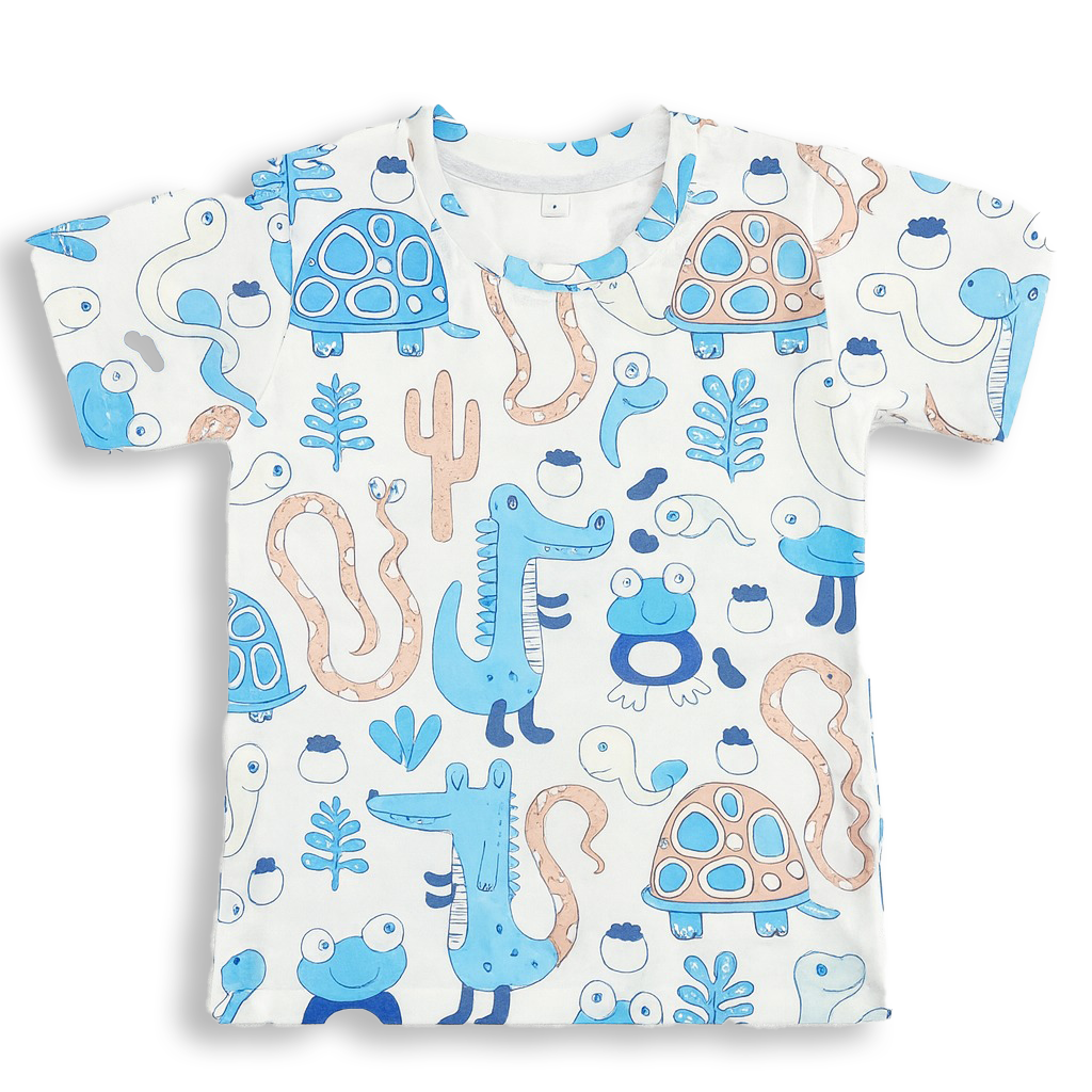 WHITE SNAKE  KIDS WEAR TSHIRT .