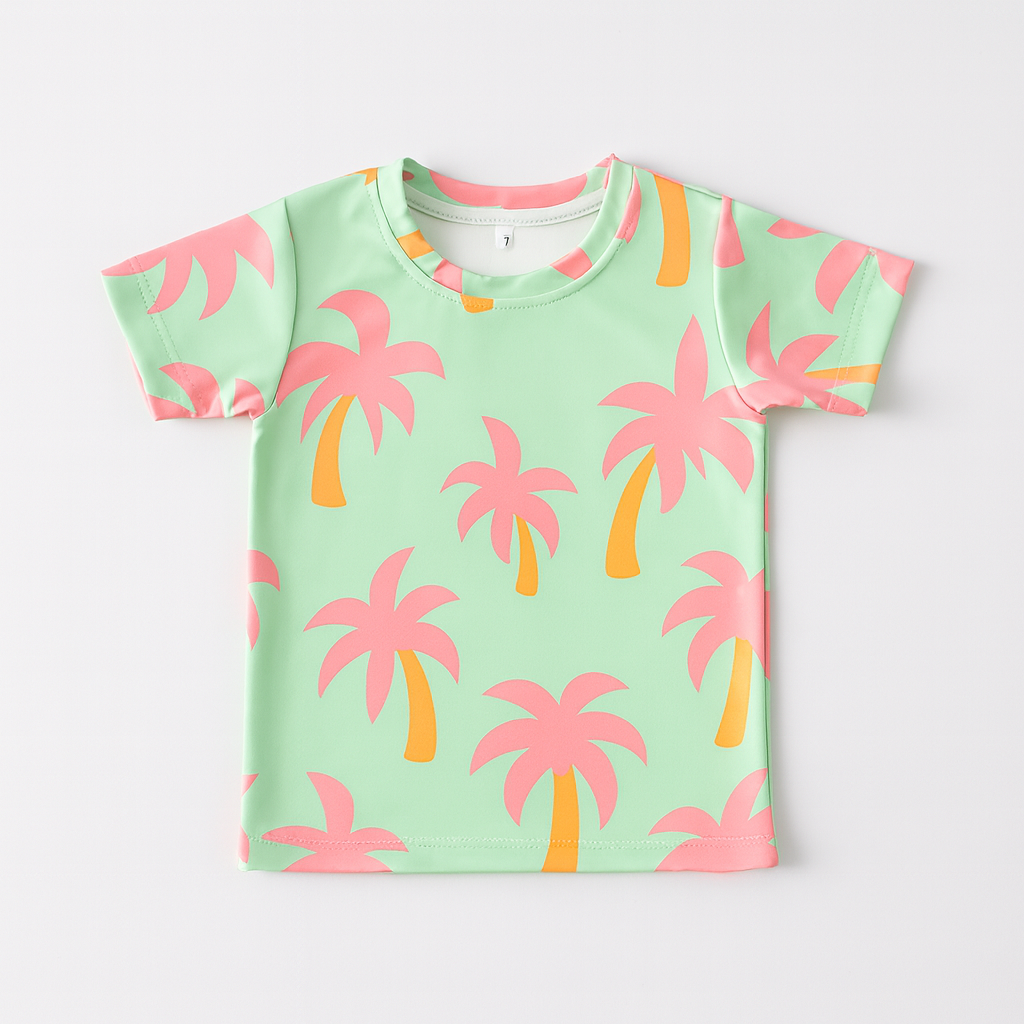 PINK NARIYELI KIDS WEAR TSHIRT & SHORTS SET .