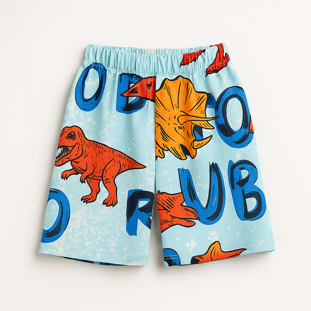 SKY DAINOSAR KIDS WEAR TSHIRT & SHORTS SET .