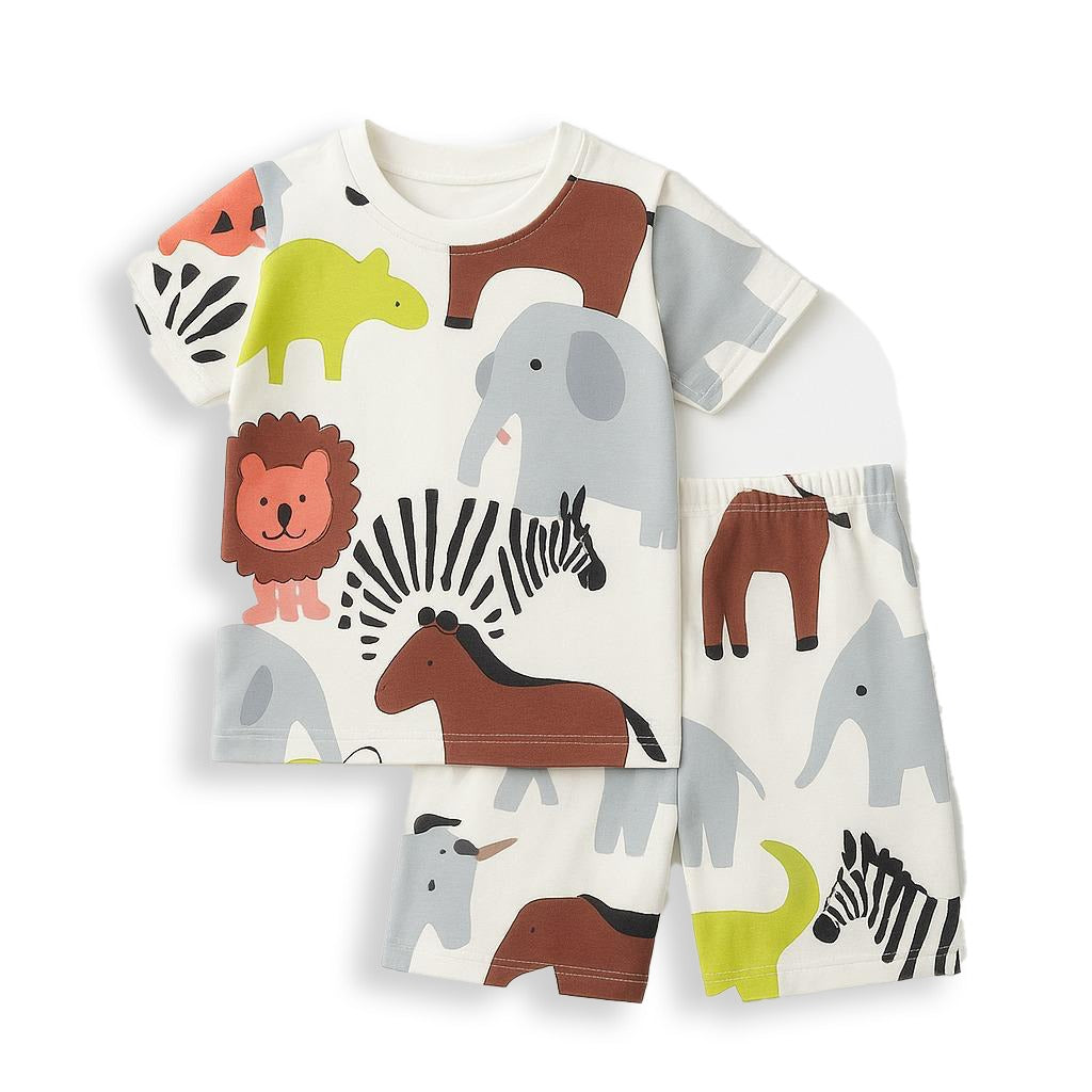 WHITE ELEPHENT KIDS WEAR T-SHIRTS & SHORTS SET