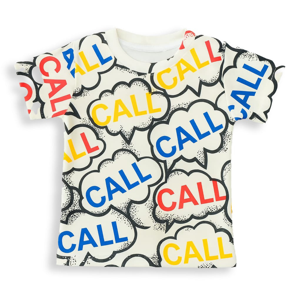 COLORING CALL KIDS WEAR TSHIRT & SHORTS SET .