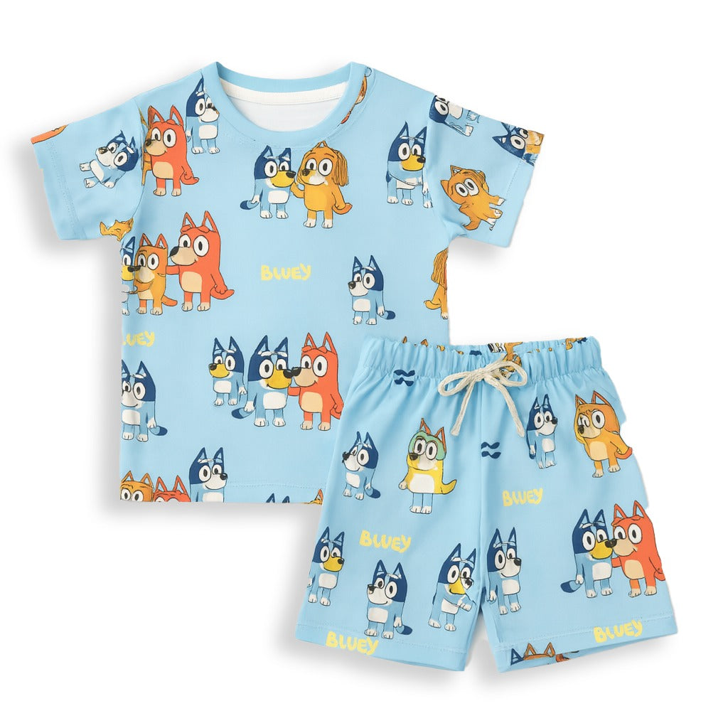 SKY DOG KIDS WEAR TSHIRT & SHORTS SET .