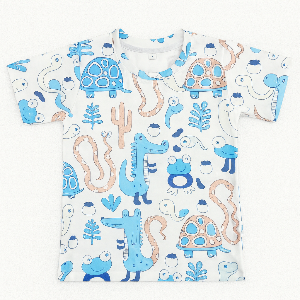 WHITE SNAKE KIDS WEAR TSHIRT .