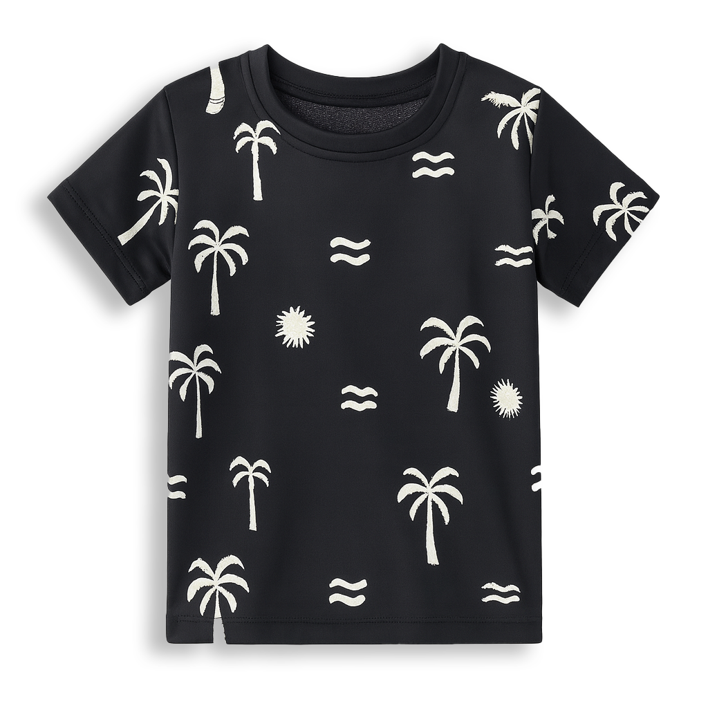 BLACK NARIYELI  KIDS WEAR TSHIRT .