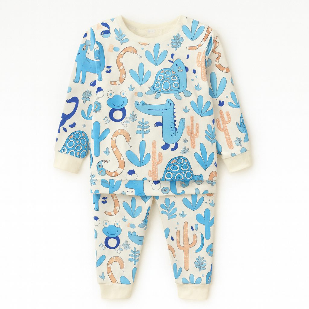 WHITE SNAKE KIDS WEAR TOP & BOTTOM FULL CO-ORD SET