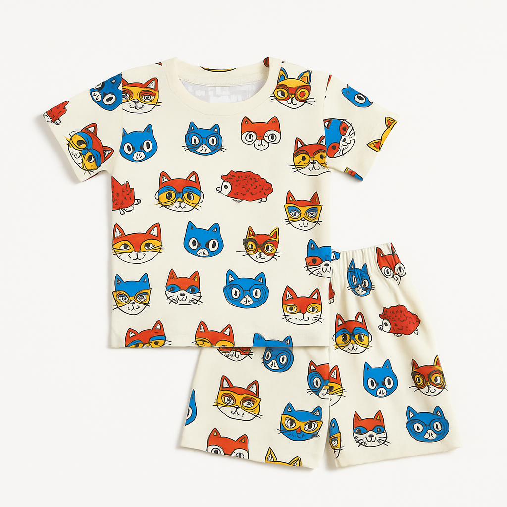 BILLI KIDS WEAR TSHIRT & SHORTS SET .