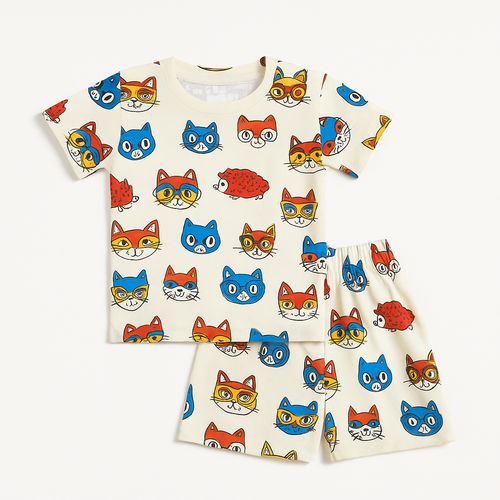 BILLI KIDS WEAR TSHIRT & SHORTS SET .