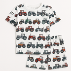WHITE TRACTOR KIDS WEAR T-SHIRTS & SHORTS SET