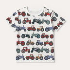 WHITE TRACTOR KIDS WEAR T-SHIRTS & SHORTS SET