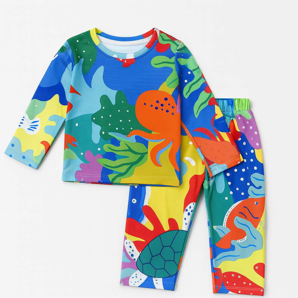 BLUE SEA KIDS WEAR TOP & BOTTOM FULL CORD SET (Copy)