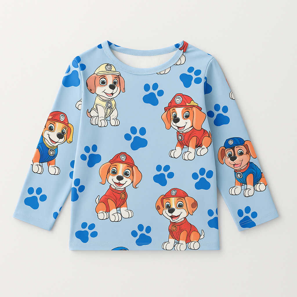 DOGGY KIDS WEAR TOP & BOTTOM FULL CO-ORD SET
