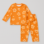 YELLOW FLOWER KIDS WEAR TOP & BOTTOM FULL CO-ORD SET