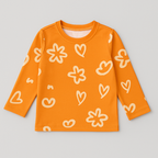 YELLOW FLOWER KIDS WEAR TOP & BOTTOM FULL CO-ORD SET