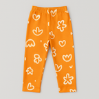 YELLOW FLOWER KIDS WEAR TOP & BOTTOM FULL CO-ORD SET
