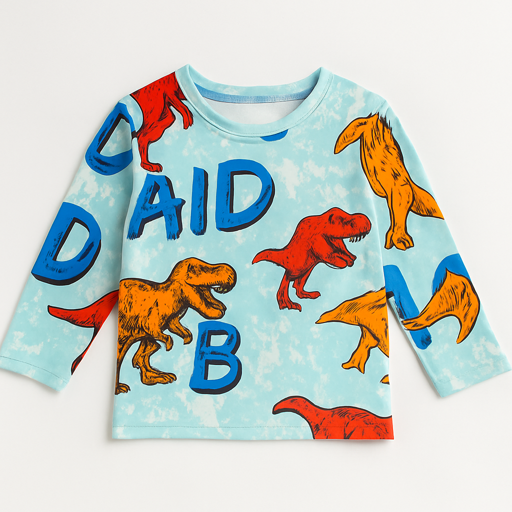 SKY DAINOSAR KIDS WEAR TSHIRT & SHORTS SET FULL