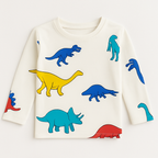 WHITE DAINO KIDS WEAR TOP & BOTTOM FULL CO-ORD SET (Copy)