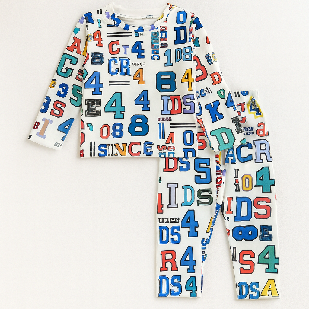 COLOURING ABCD KIDS WEAR T-SHIRTS & SHORTS SET