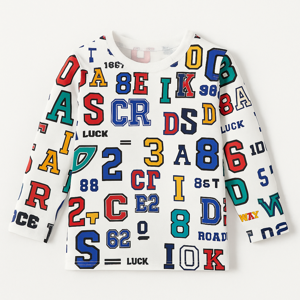 COLOURING ABCD KIDS WEAR T-SHIRTS & SHORTS SET