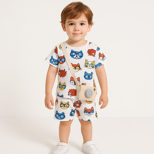BILLI KIDS WEAR TSHIRT & SHORTS SET .
