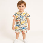 COLORING CALL KIDS WEAR TSHIRT & SHORTS SET .