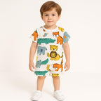 COLOUR ZOO KIDS WEAR TSHIRT & SHORTS SET .