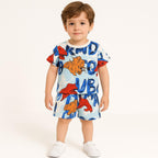 SKY DAINOSAR KIDS WEAR TSHIRT & SHORTS SET .