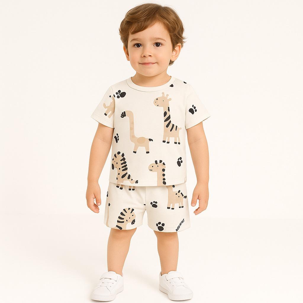 GIRAFF KIDS WEAR TSHIRT & SHORTS SET .