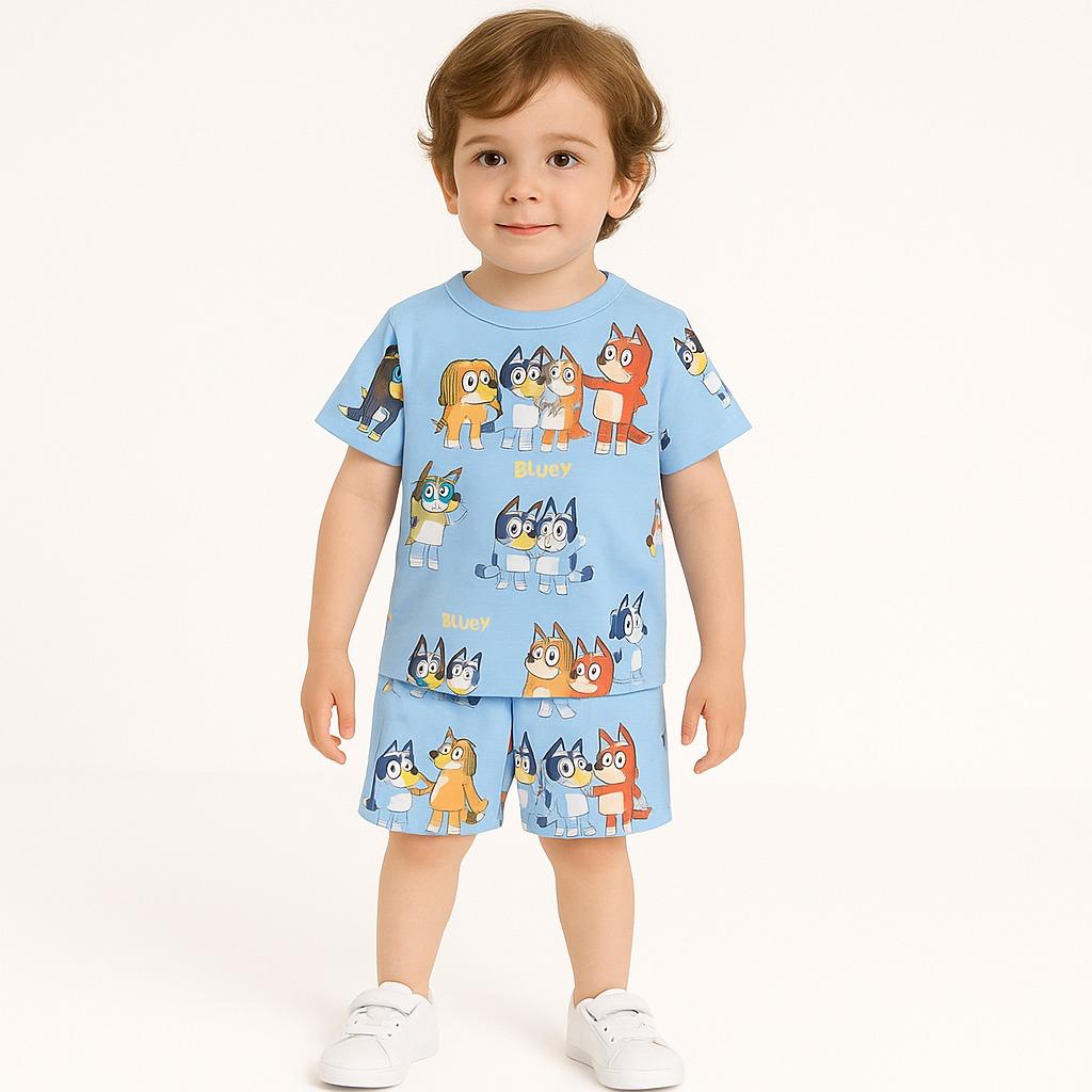 SKY DOG KIDS WEAR TSHIRT & SHORTS SET .