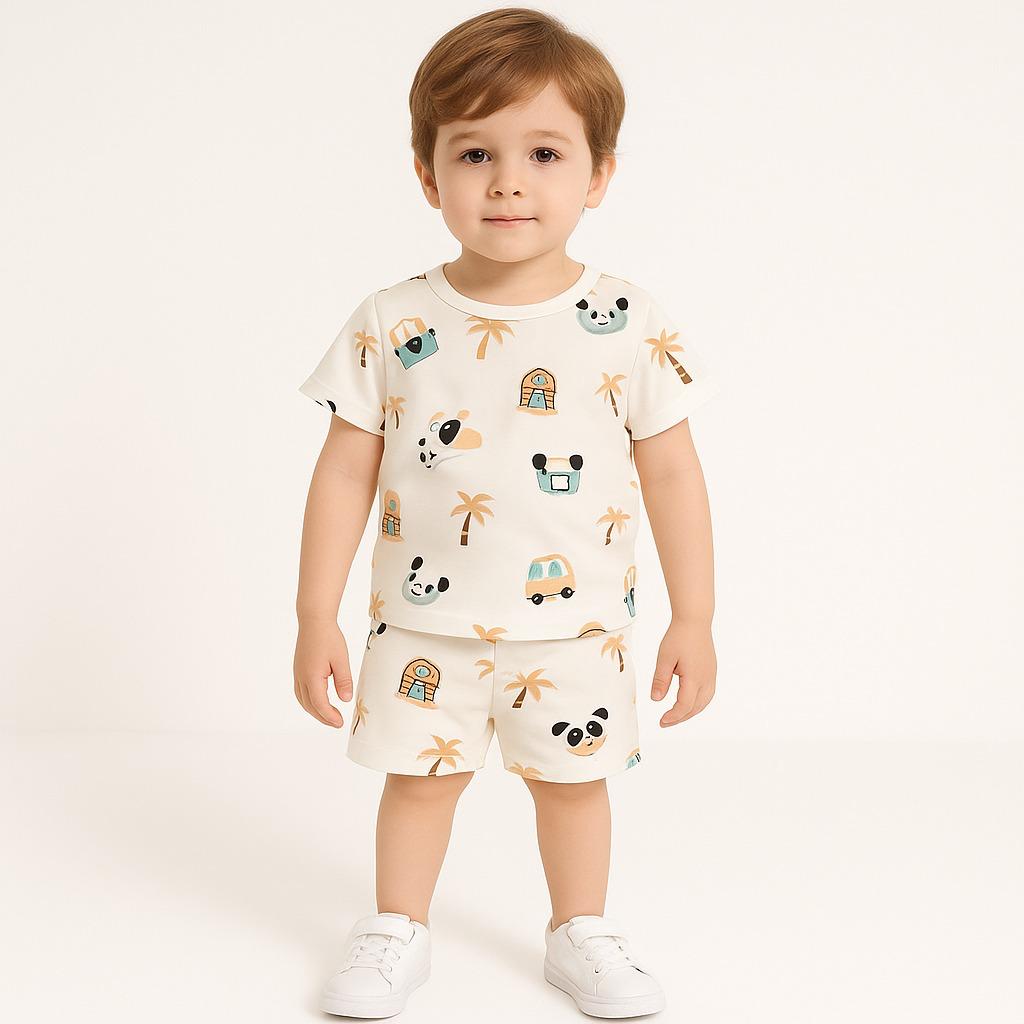 SMALL TRUCK  KIDS WEAR TSHIRT & SHORTS SET .