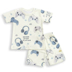 GAME  KIDS WEAR TSHIRT & SHORTS SET .