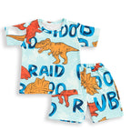 SKY DAINOSAR KIDS WEAR TSHIRT & SHORTS SET .